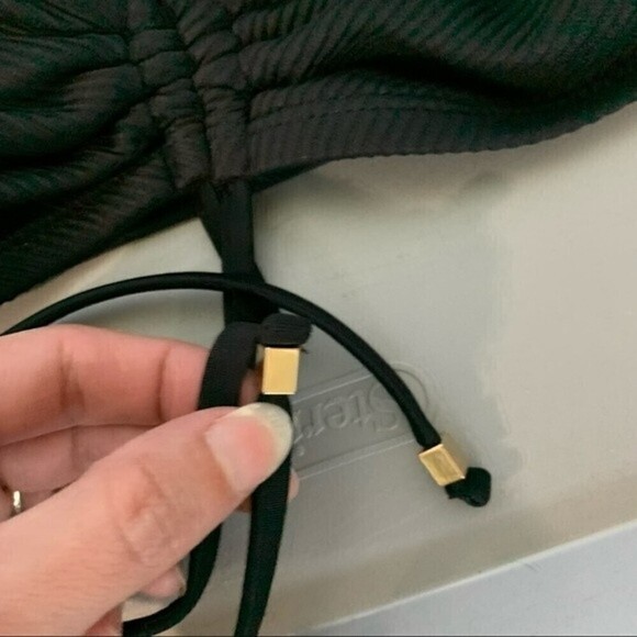 Ribbed black Bralette bikini top time & true size  small - Picture 3 of 5